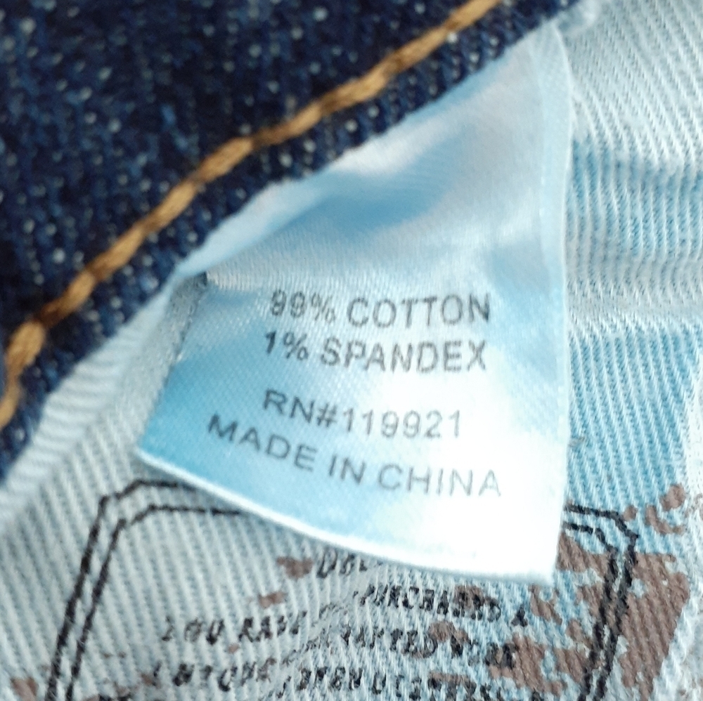 Decibel Mens Jeans 36/33 Side Tape Distressed 204 - Picture 6 of 7